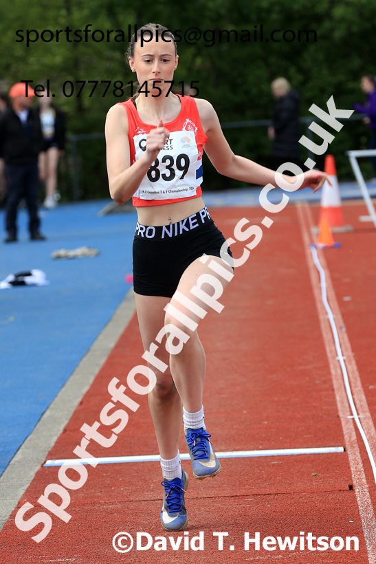 Triple Jumb, 2026 North Eastern Track and Field Champs, Shildon, County Durham. Photo: David T. Hewitson/Sports for All Pics